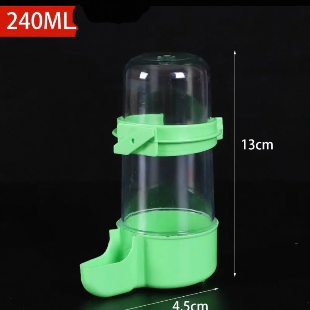 240ml Bird Water Feeder Bird Cage Water Dispenser Green